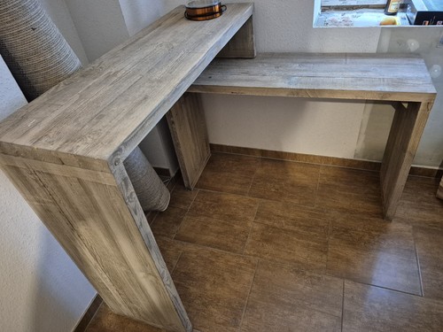 Massiver holztisch form - massiver, u-form