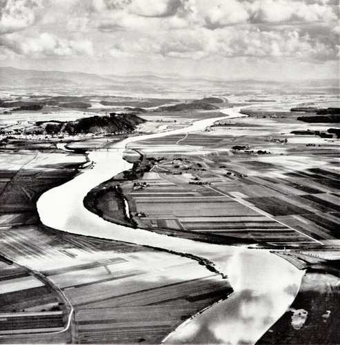 Luftbild donau bei straubing - luftbild,