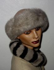 Real Saga Mink Fur Blau Nerz