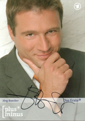 Autogramm jörg boecker - autogramm,