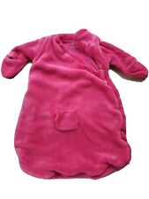 Wintersack für Babyschale Wippe Noukies kuschelig pink mit Handschuhe 