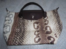 Longchamp Tasche Le Pilage S Sonderedition Schlangenoptik