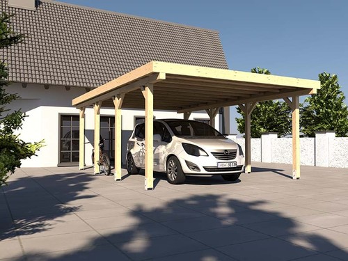 Carport flachdach avus xiv 400 - flachdach,