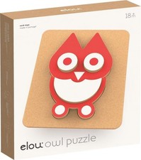 Elou 3D-Puzzle Eule aus Kork