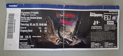 Sammler used ticket - sammler, scorpions
