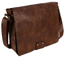 Umhängetasche Flugbegleiter Schultertasche Messenger Damen Herren Tasche Braun