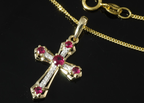 585 goldkette mit kleinem - mit,