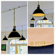 4 Emaille Industrielampen wie Bolich