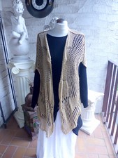 3937 Zuza Bart Oberteil Pulli Jacke Weste 100 Leinen beige