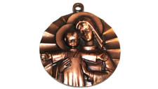 Madonna Bronze Medallion with