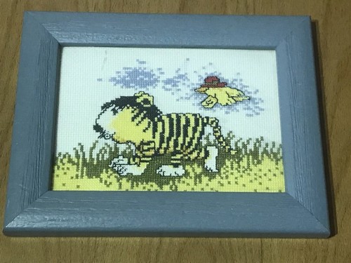 Stickbild tiger vogel - "tiger, vogel"
