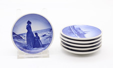 6x Royal Copenhagen Denmark Untersetzer Set aus Porzellan Ø 8 cm