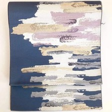 5673# Japanischer Vintage Nagoya Obi Gürtel Kimono Stoff Seide Traditionell