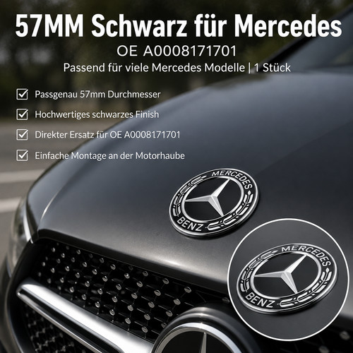 57mm stern emblem vorne - 57mm,