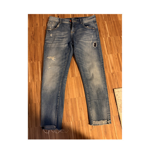 Zara basic damen jeans blau - damen,