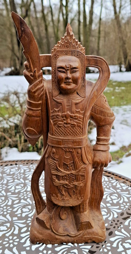 Hart holz figur palastwächter - figur,