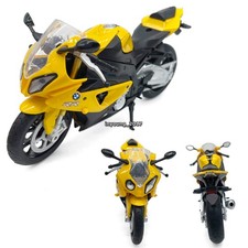 1/12 BMW S1000RR Motorrad Modell Druckguss Spielzeug fur Kinder Sammlung Gelb
