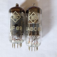 2x Röhre UABC 80, UF 89