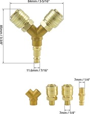 2-Wege Druckluft Y-Verteiler
