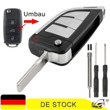 Umbau Klapp Schlüssel Gehäuse für VW Bora Polo Passat 3B 3BG B5 Caddy EOS Golf