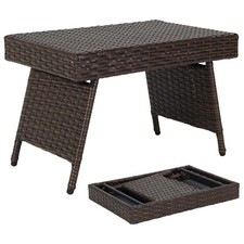 Polyrattan beistelltisch - polyrattan,