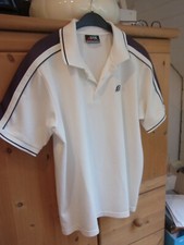 tennisshirt herren, Astis pro team, weiss, Kurzarm, Gr. S, Kragen, 3 Knöpfe