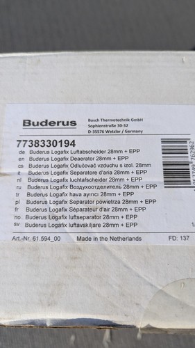 Buderus logafix luftabscheider - buderus,