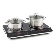 Doppelkochplatte Induktionskochfeld Herdplatte Touch Feld 10 Stufen