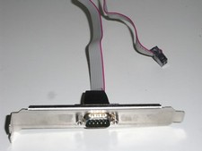 COM-Port seriell Kabel Bracket PC Computer für Mainboard Blende Slotblende
