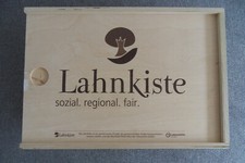 HOLZKISTE "LAHNKISTE" CA. B 23 x L 32 x H 12 CM SCHIEBEDECKEL SPERRHOLZ 8 MM BOX