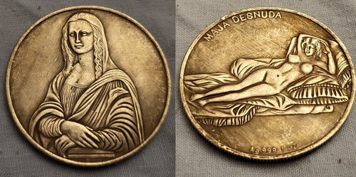 Mona lisa silbermünze - lisa,