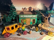 Playmobil Western Haus Wheelwright / Stellmacher mit viel Zubehör ++ UNIKAT+TOP+