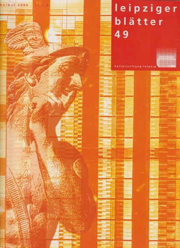 Leipziger blätter heft - blätter., 49