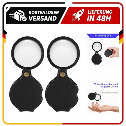 Taschenlupe fach faltbar - 2x,