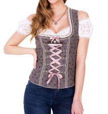 Krüger Mieder Rapunzel braun 34 bis 46 Trachtenmieder Krüger Dirndloberteil NEU