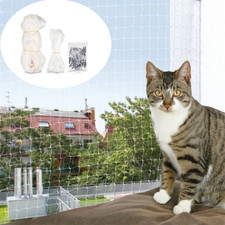 Schutznetz Katzenschutznetz Katzennetz Balkonnetz transparent 4 x 3 Meter