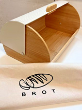 Brotbox Brotkorb mit Deckel- Farbe mit CREME