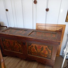 original bemalte Bauerntruhe