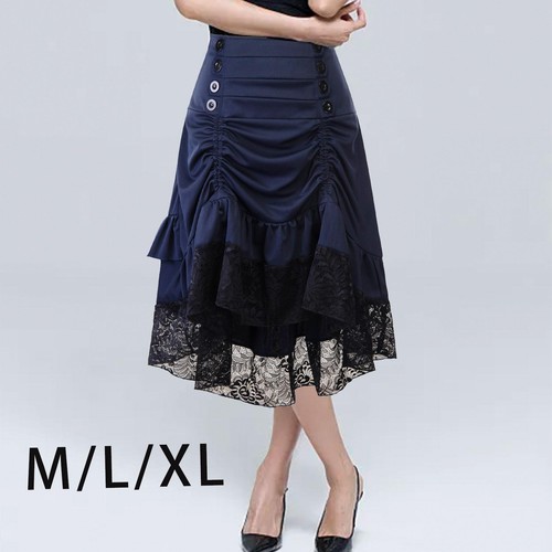 Gothic rock skirt mit linie - skirt,