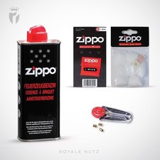 Zippo Feuerzeug Benzin Dochte Feuersteine Watte im Set zur Auswahl