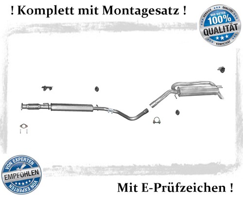 Auspuffanlage für fiat stilo - auspuffanlage,