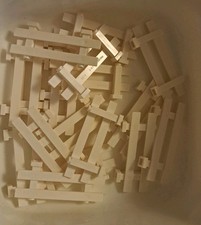 18 x Lego Zaun weiß