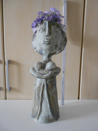 Skulptur frau keramik - frau,