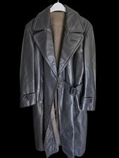 Alter Ledermantel Trenchcoat