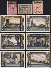 17 x Notgeld Deutschland: Hohndorf Blankenese Bergen/Dumme Bad-Harzburg etc.