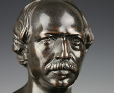 Feine Eisen Büste F. Ponsard