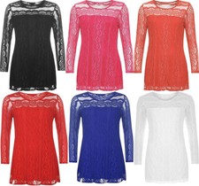 Damen Langarm Spitze