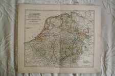 alte LANDKARTE "DEUTSCHLAND NL