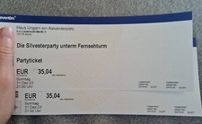 Tickets für Silvesterparty