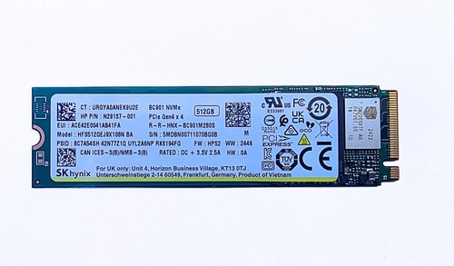 Hynix bc901 512gb nvme 2 - bc901, m.2